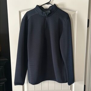 Men's Black Quarter-Zip Sweater
